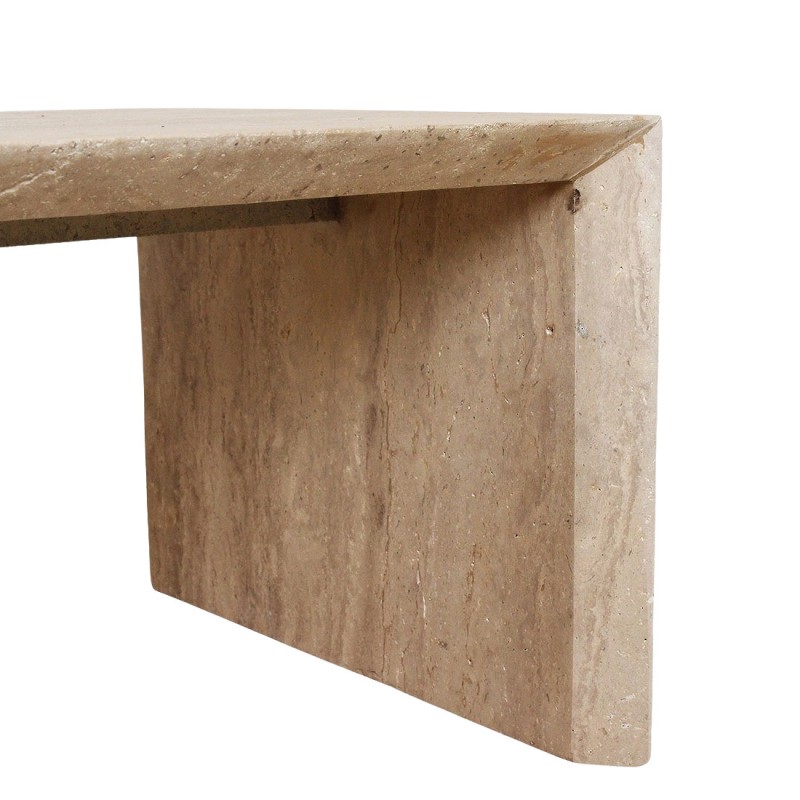 TRAVERTIN CAFE TABLE NATURAL 160 - CAFE, SIDE TABLES